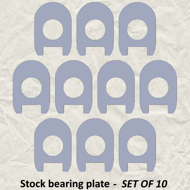 Remington 870, 1100, 11-87, and others - stock bearing plate, set of 10